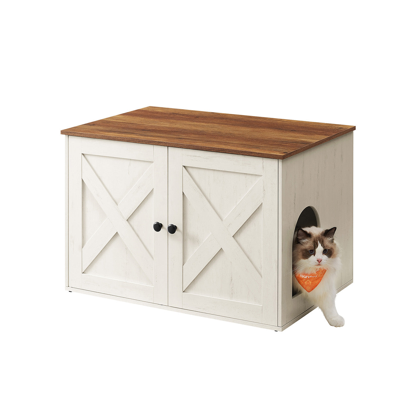 Cat Litter Box Enclosure – Removable Divider – Furniture Cabinet