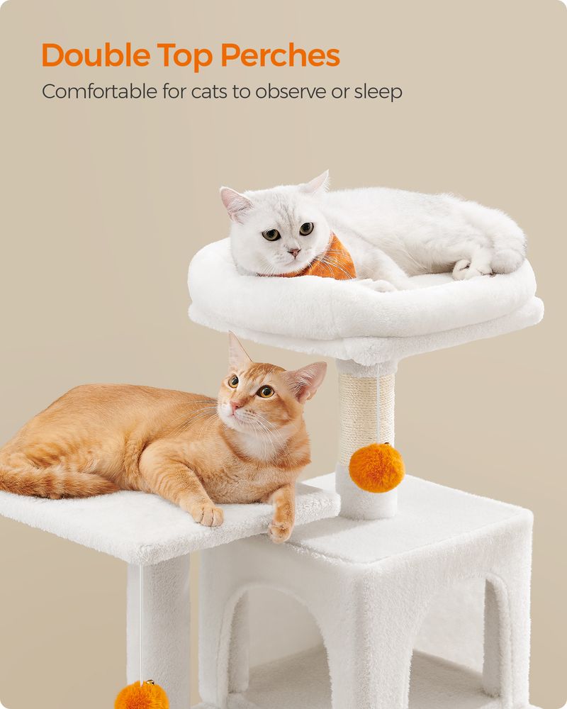 Cat Tower - Indoor Cat Tree - Scratching Posts Perches Hammock