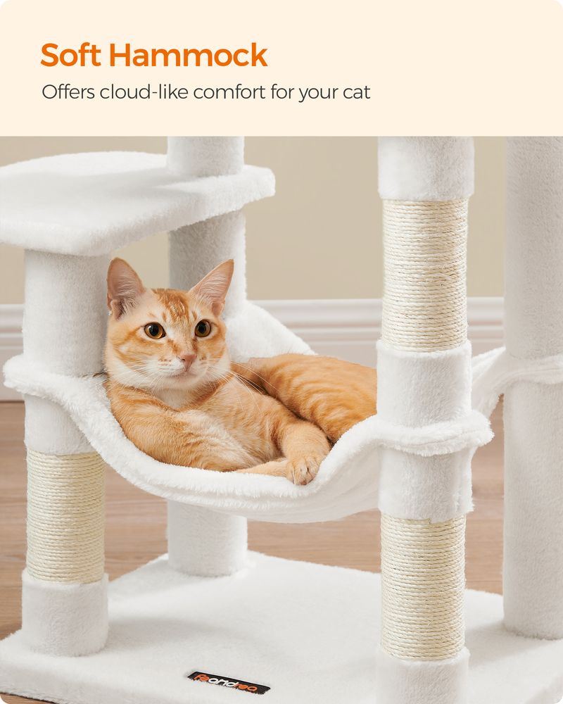 Cat Tower - Indoor Cat Tree - Scratching Posts Perches Hammock