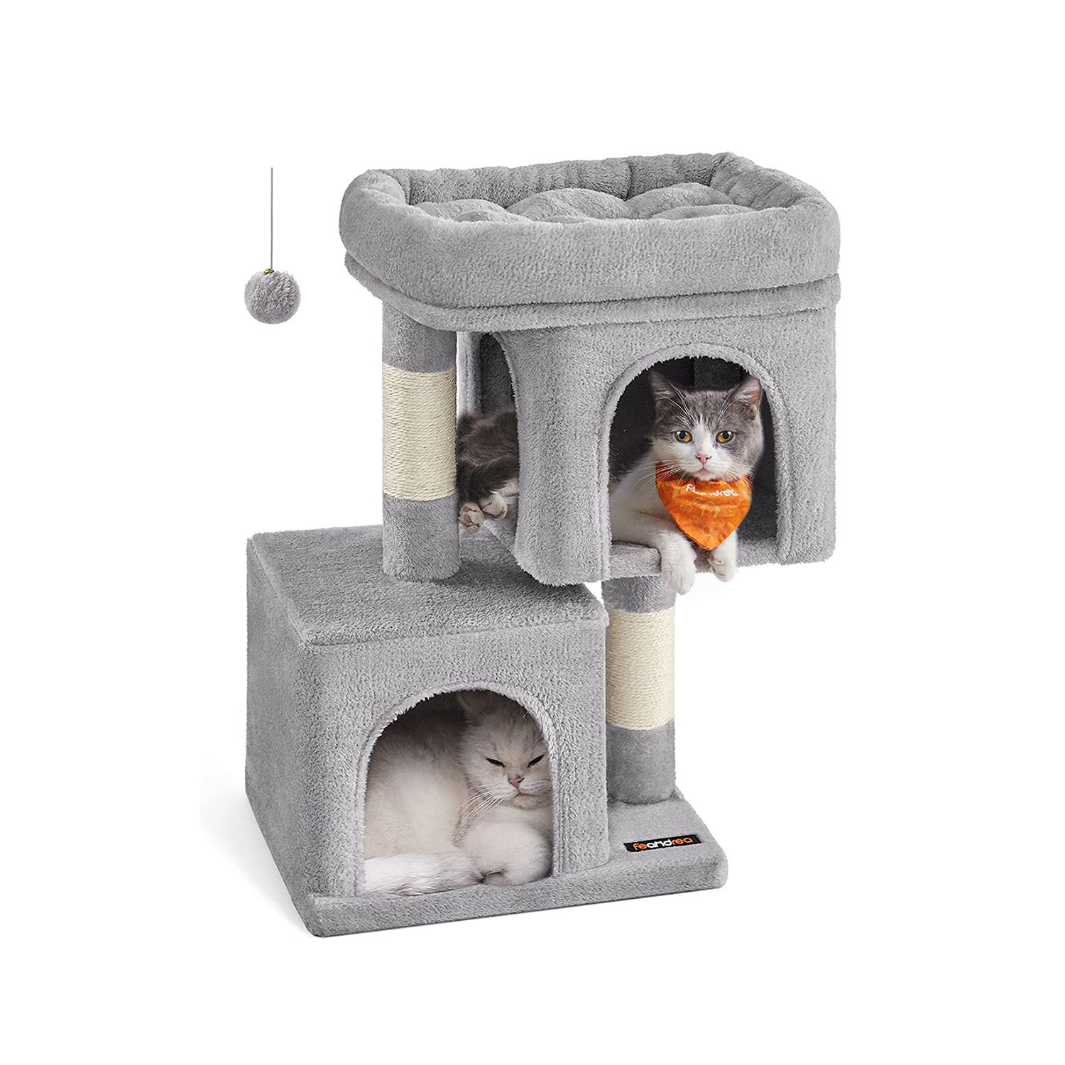 Cat Tower - 26.4 Inch - With 2 Cat Caves