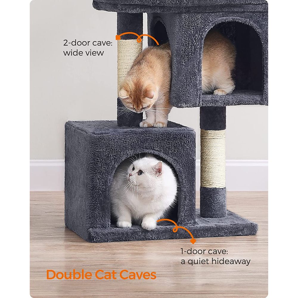 Cat Tower - 26.4 Inch - With 2 Cat Caves