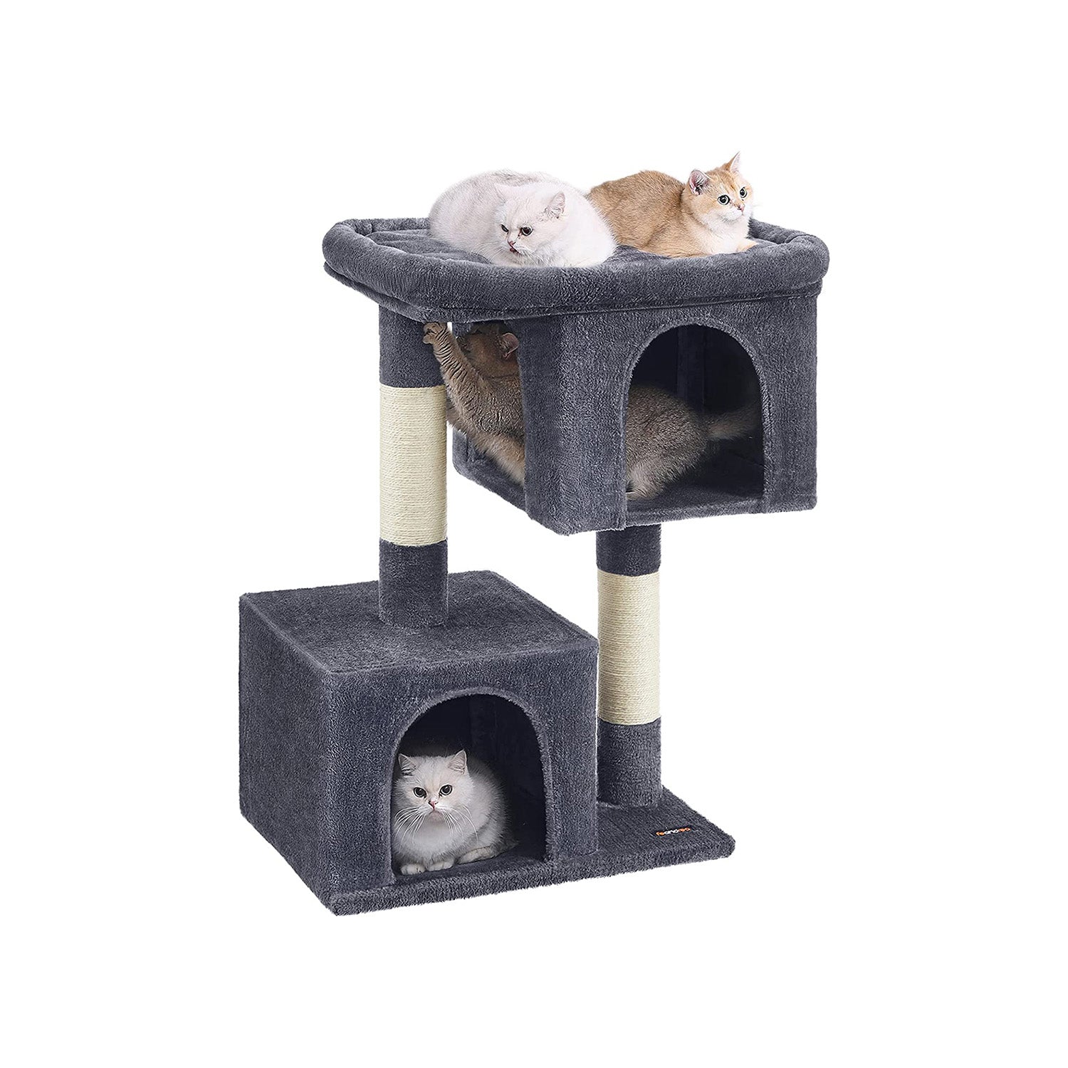 Cat Tower - 26.4 Inch - With 2 Cat Caves