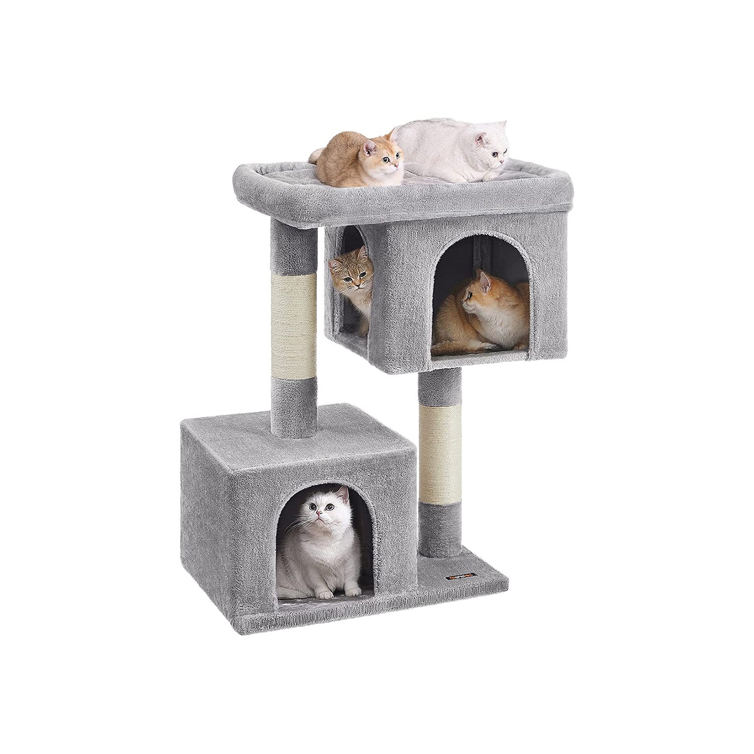 Cat Tower - 26.4 Inch - With 2 Cat Caves