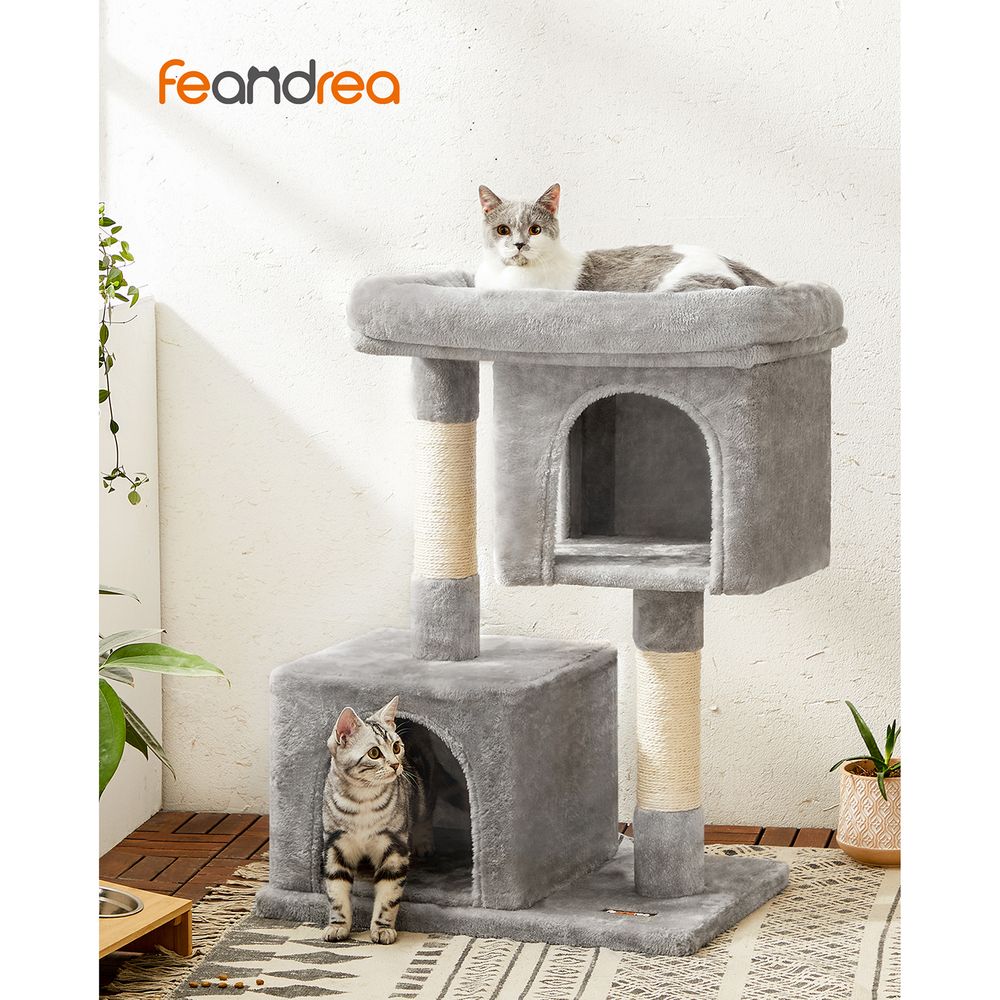 Cat Tower - 26.4 Inch - With 2 Cat Caves