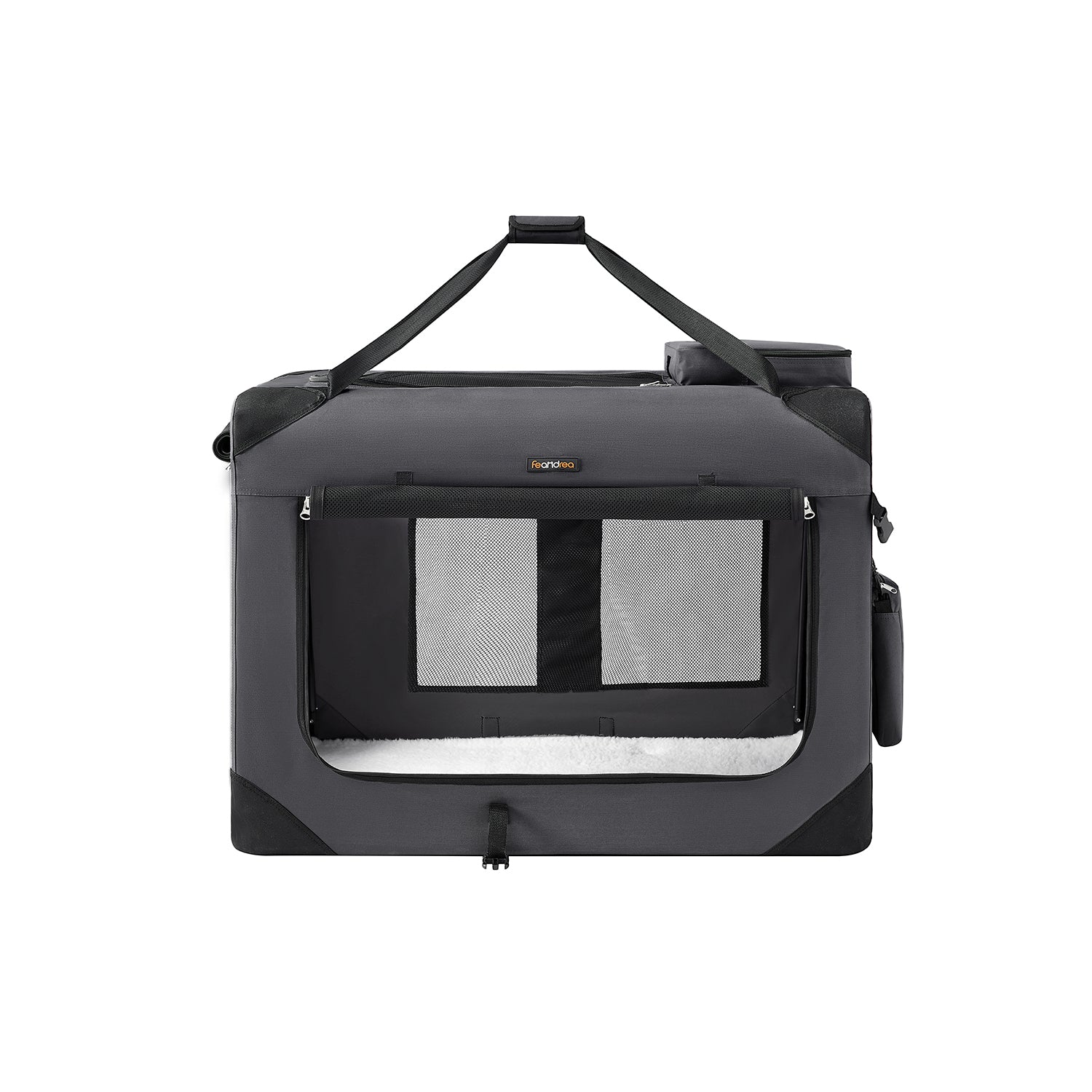 Dog Carrier Soft Sided Foldable Pet Travel Crate With Mesh Windows