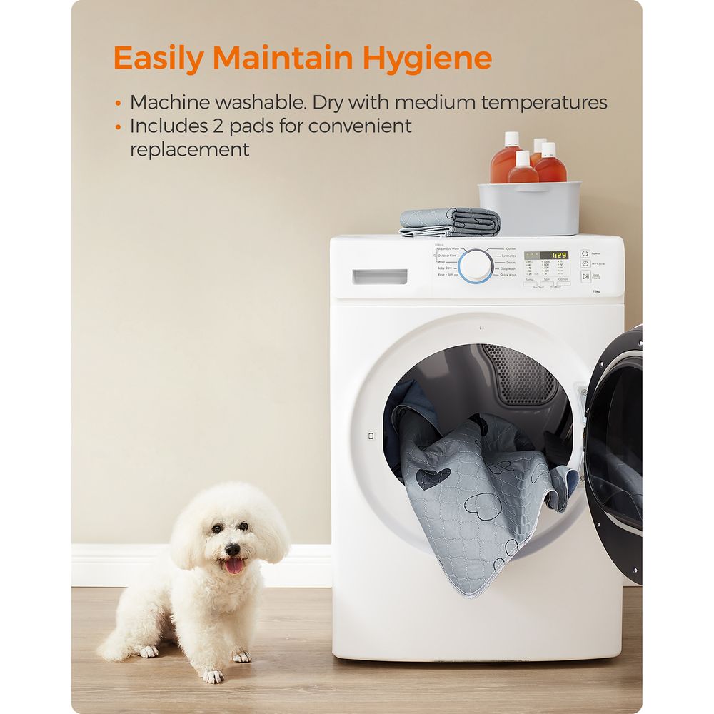 Washable Dog Pee Pads 2 Pack Reusable Training Pads Waterproof