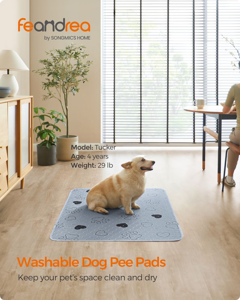 Washable Dog Pee Pads 2 Pack Reusable Training Pads Waterproof