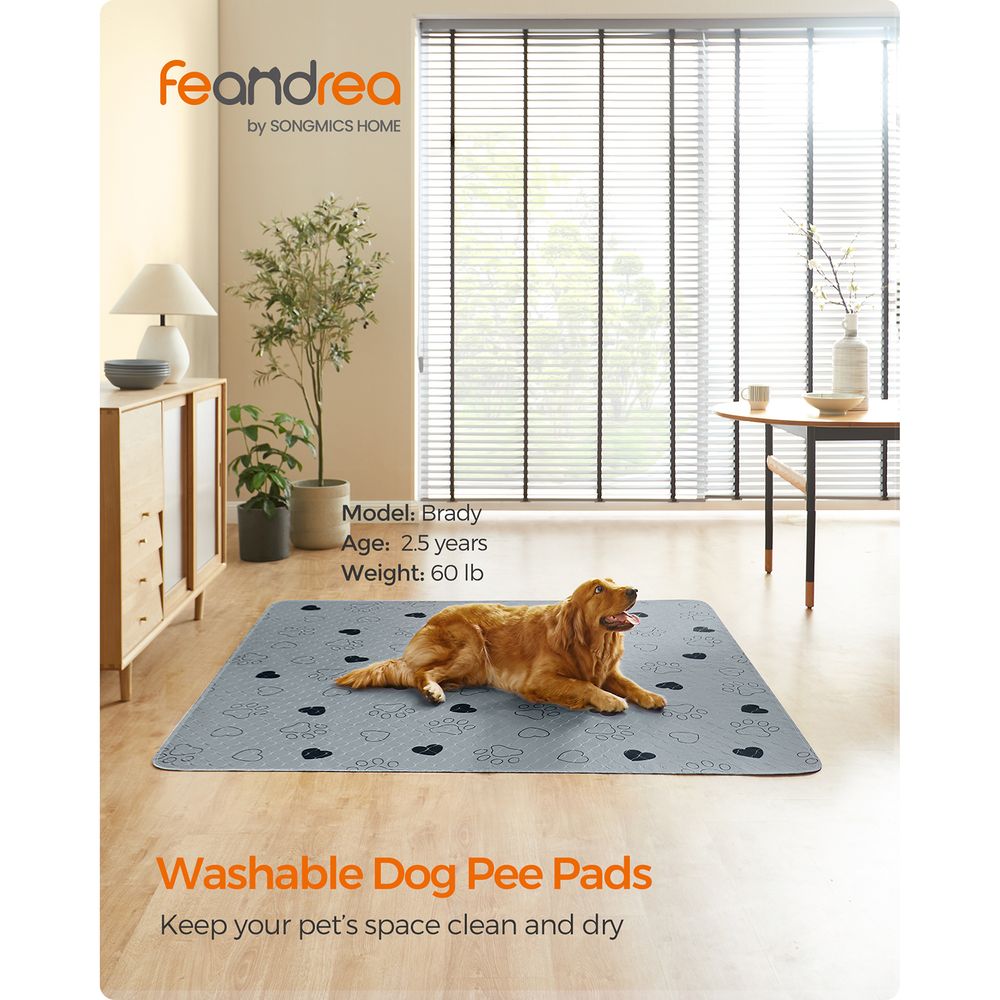 Washable Dog Pee Pads 2 Pack Reusable Training Pads Waterproof