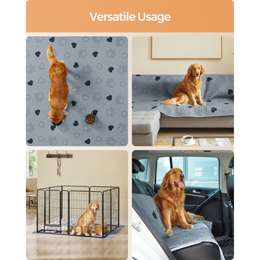 Washable Dog Pee Pads 2 Pack Reusable Training Pads Waterproof
