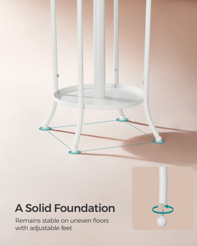 Coat Rack Freestanding - With Umbrella Holder - Entryway Stand