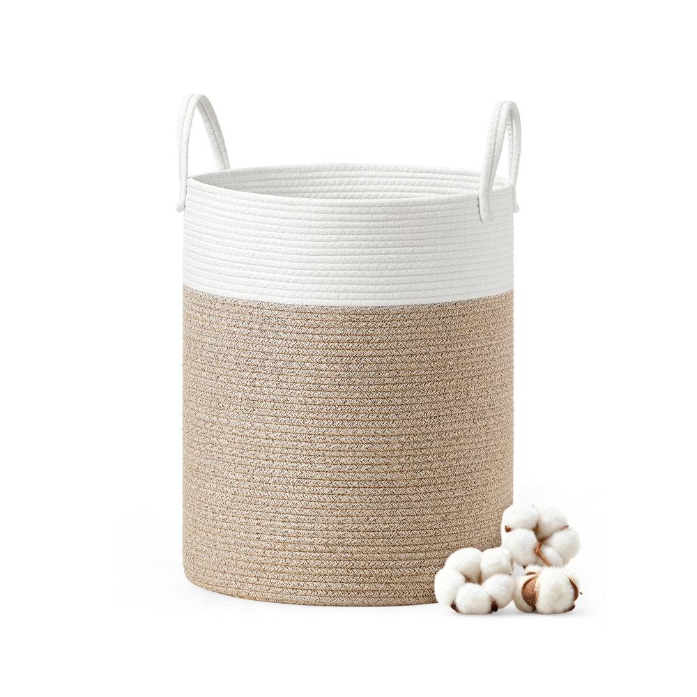 18.9 Gallon Laundry Hamper With Drawstring Handles Portable Basket