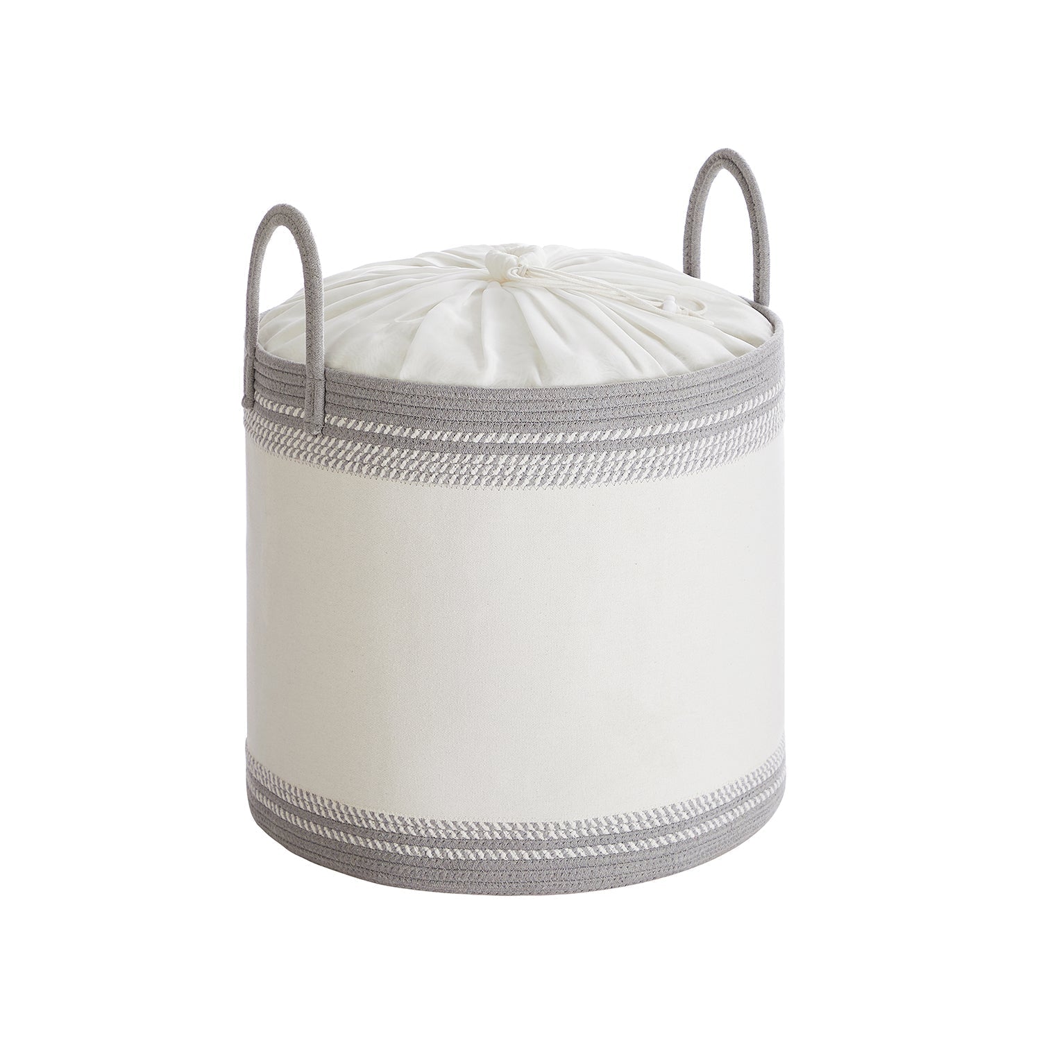 18.9 Gallon Laundry Hamper With Drawstring Handles Portable Basket