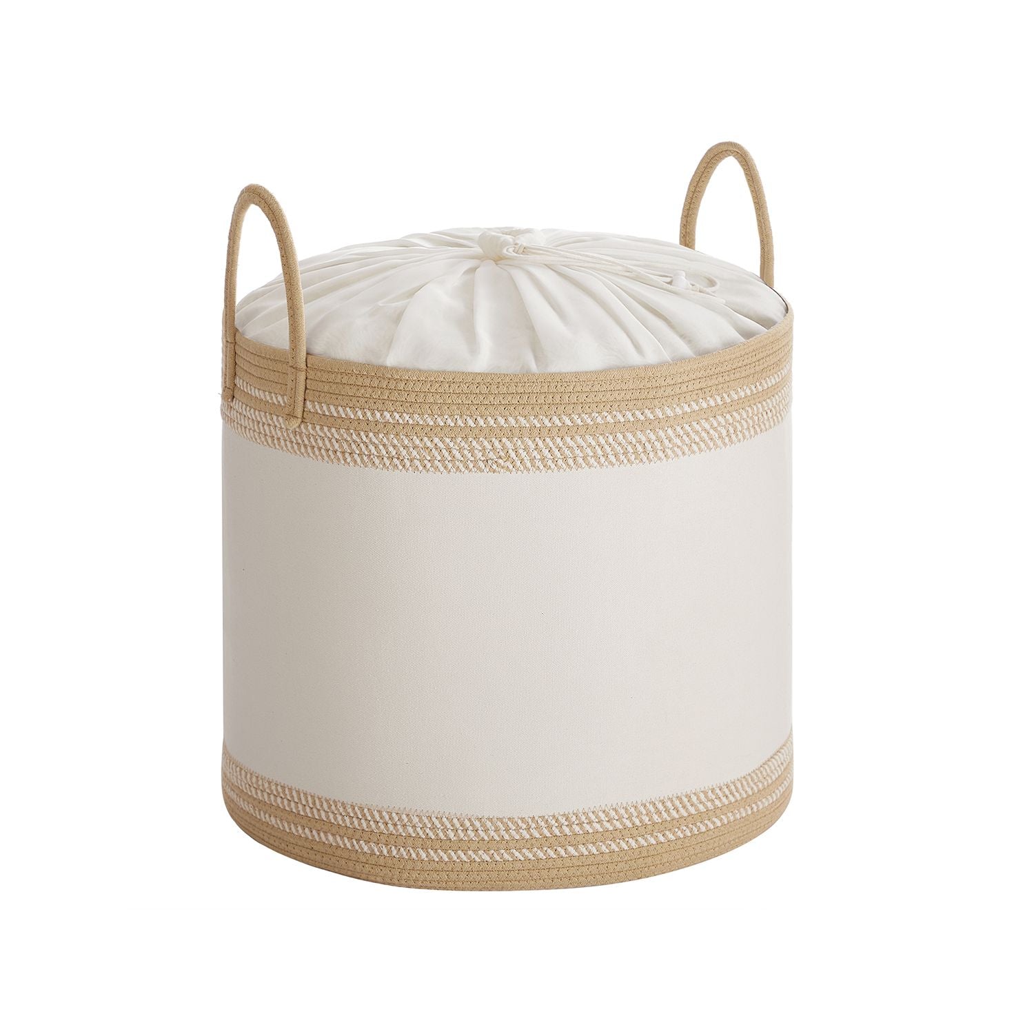 18.9 Gallon Laundry Hamper With Drawstring Handles Portable Basket