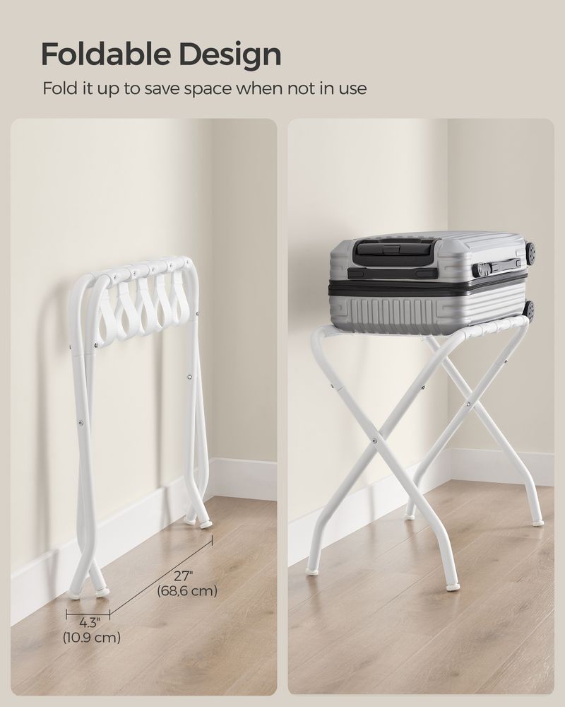 Luggage Racks - Steel Frame Folding - Set Of 2 Guest Room