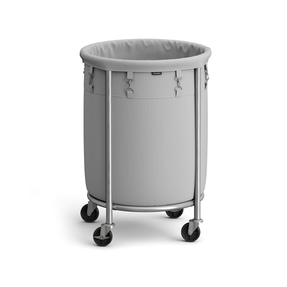 29 Gallon Laundry Basket With Wheels Removable Bag Rolling Hamper
