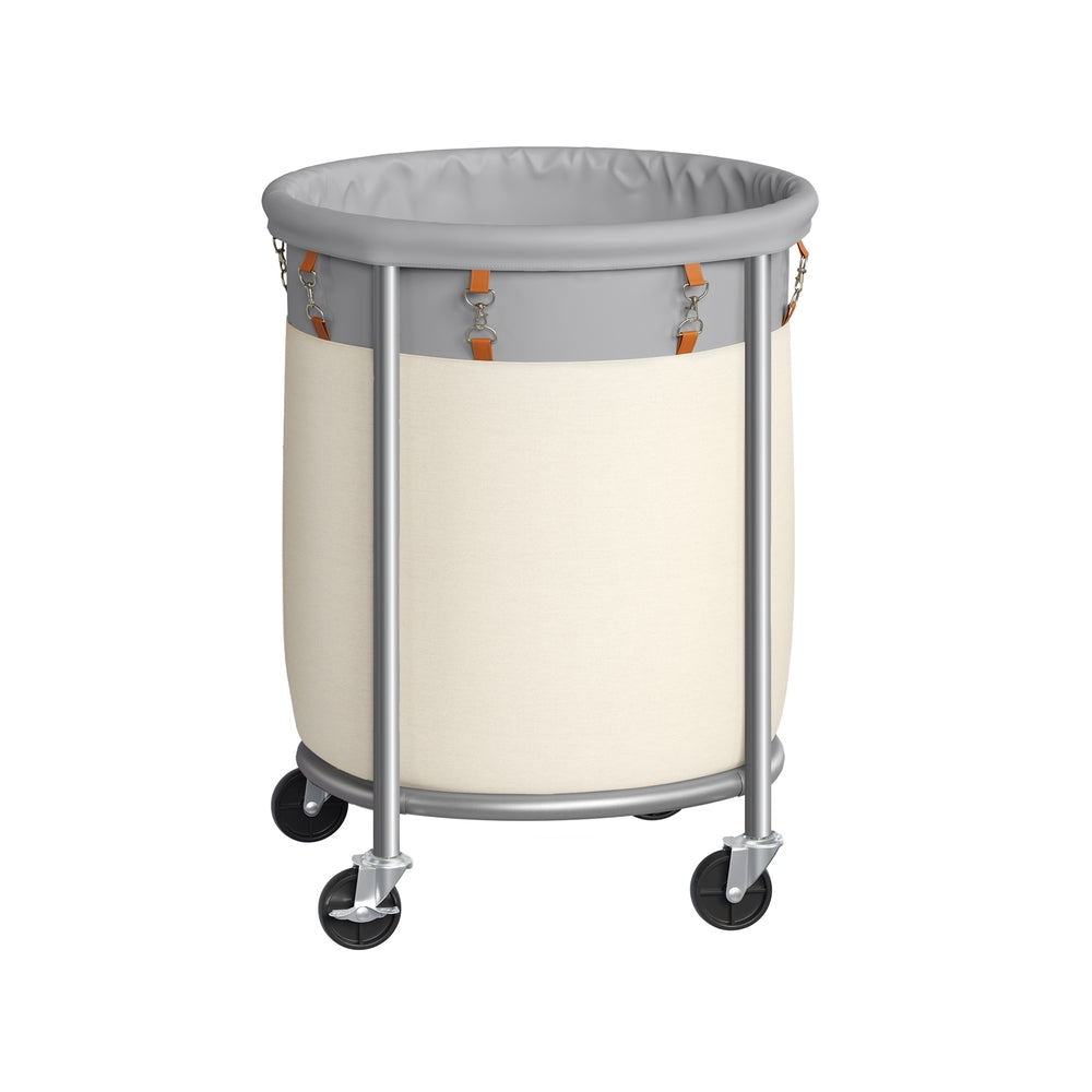 29 Gallon Laundry Basket With Wheels Removable Bag Rolling Hamper