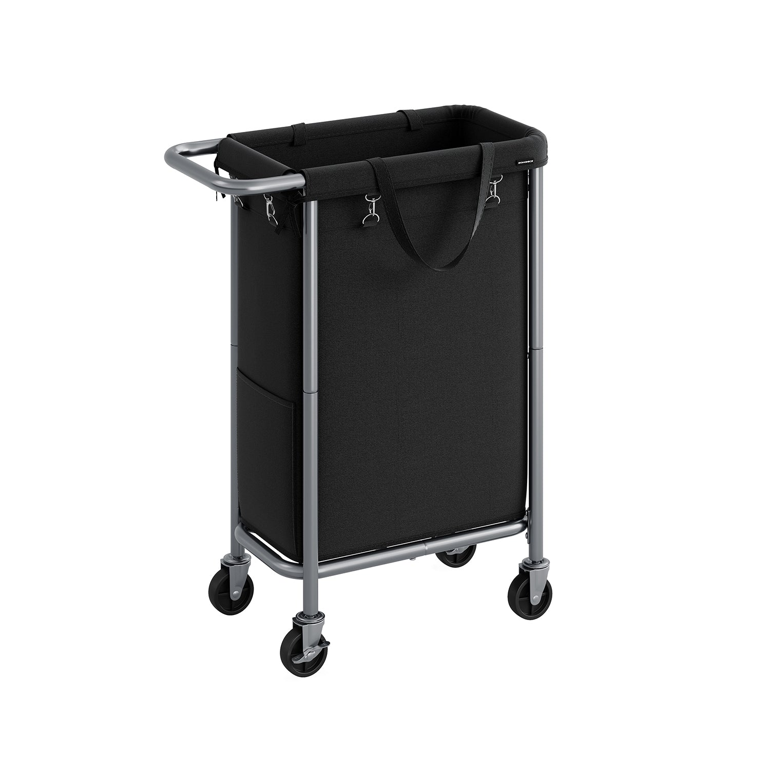 Laundry Basket With Wheels - Removable Liner - Steel Frame