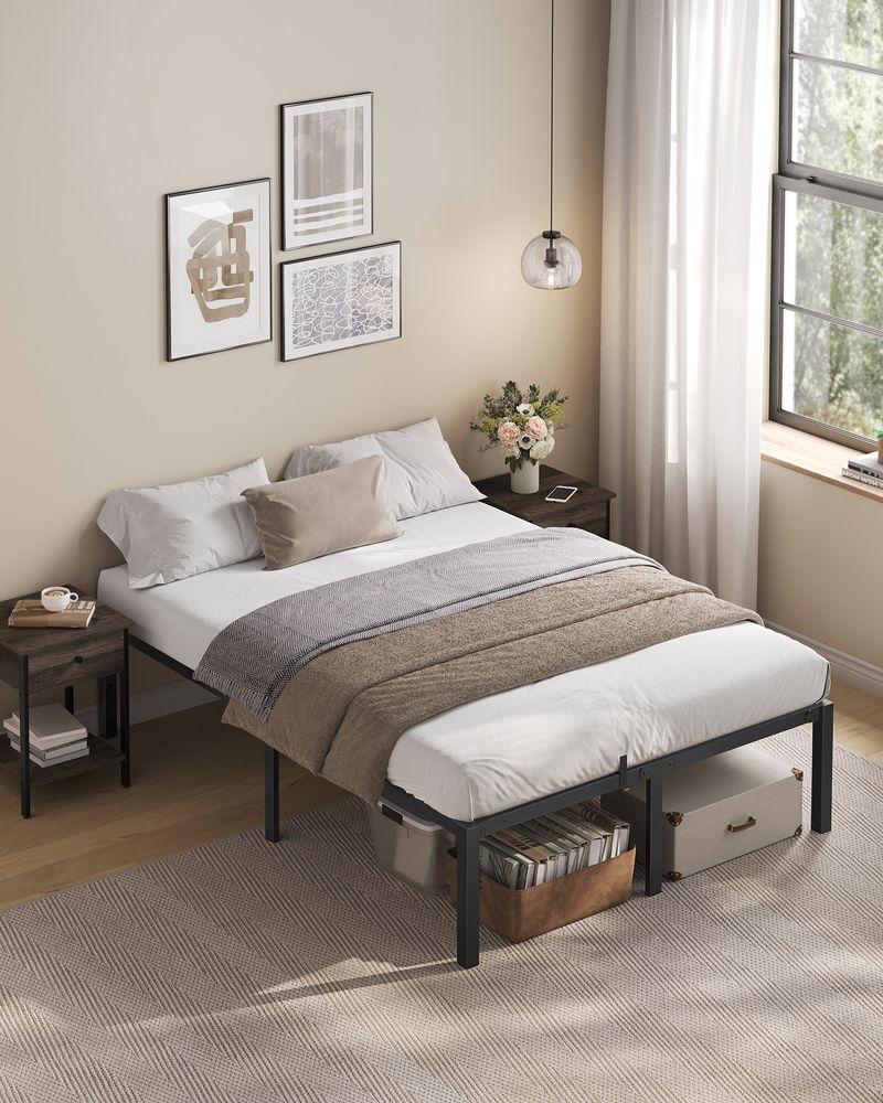 Heavy-Duty Platform Bed Frame – Tool-Free Assembly – 1500 lb Capacity