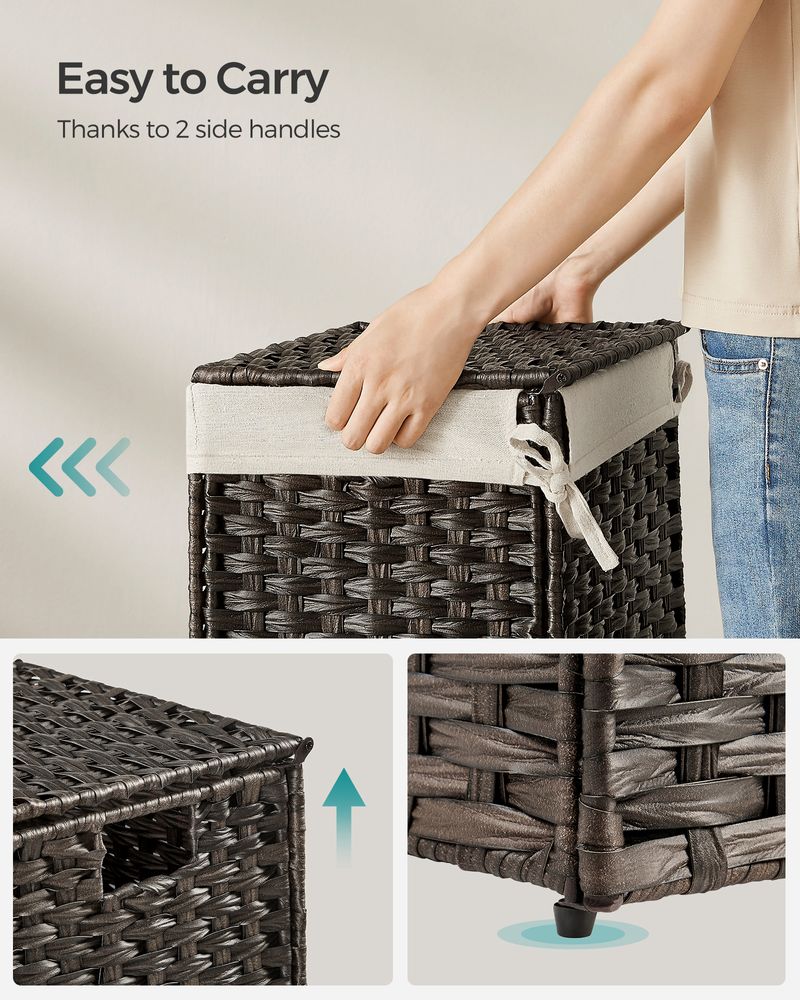 Storage Basket With Lid - 42.3 Gallon 160L - Large Capacity