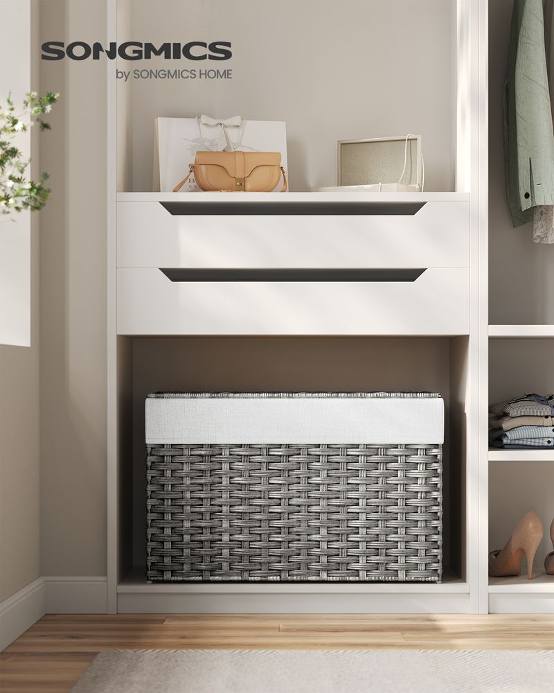 Storage Basket With Lid - 42.3 Gallon 160L - Large Capacity