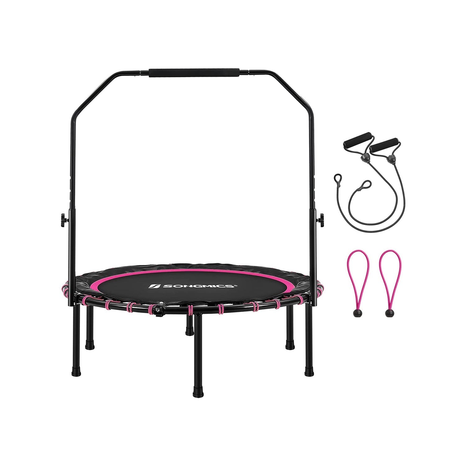 40 Inch Fitness Trampoline With Handle Indoor Rebounder Exercise Equipment