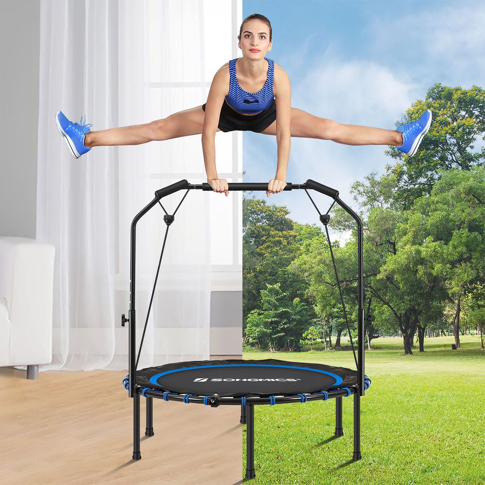40 Inch Fitness Trampoline With Handle Indoor Rebounder Exercise Equipment