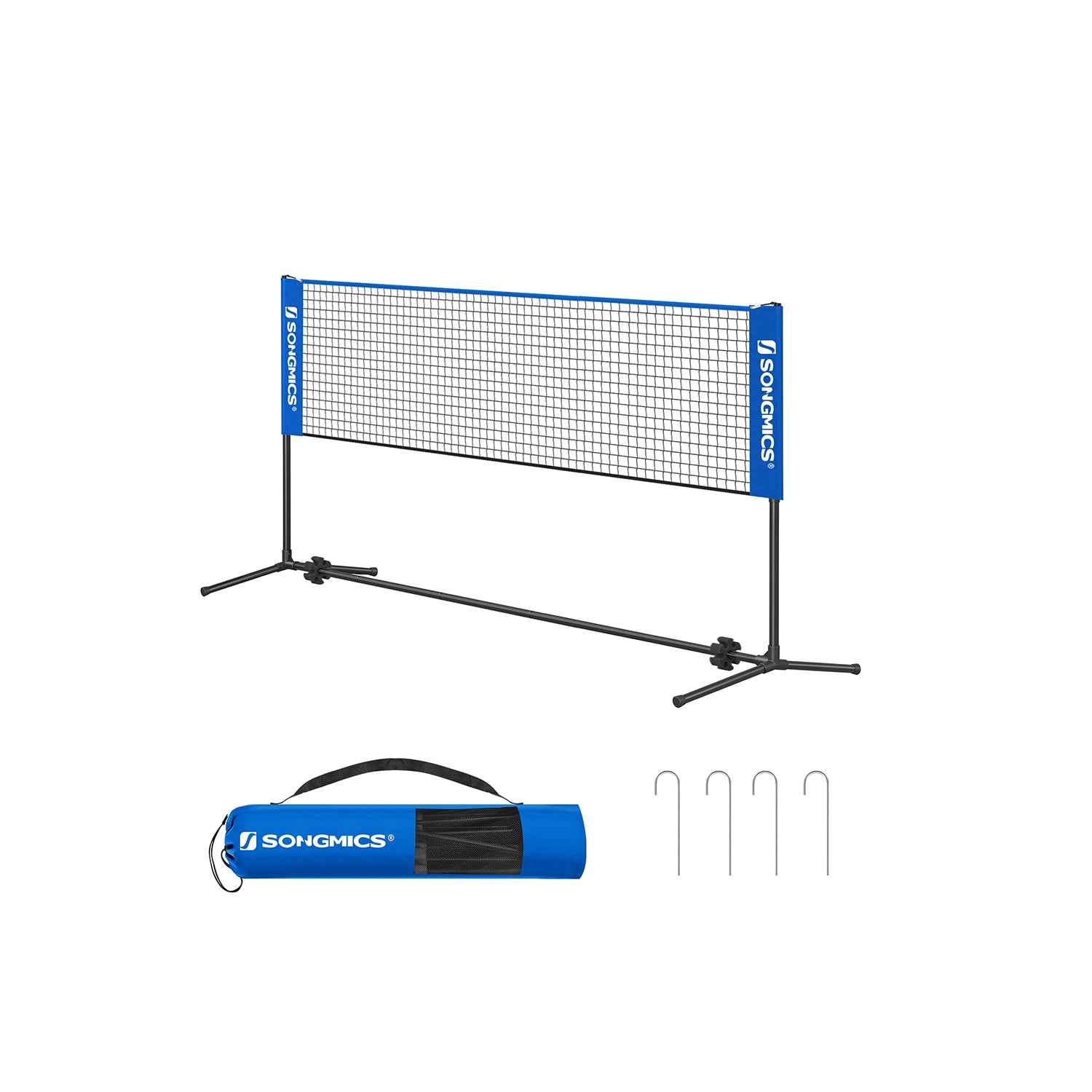 Badminton Net Portable Adjustable Height Net With Carry Bag