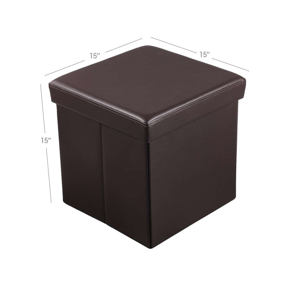 Storage Ottoman Cube - Folding - With Storage And Seating
