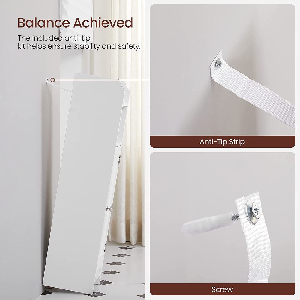 Bathroom Corner Storage Cabinet - Small Floor Unit - Adjustable Shelves