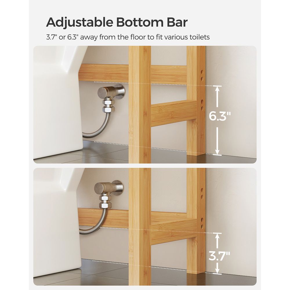 Over The Toilet Storage Rack - 3 Tier - Bathroom Organizer