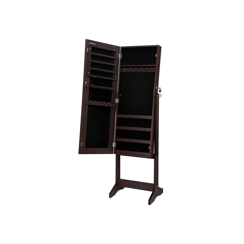 Jewelry Armoire - Freestanding With Mirror - Lockable Storage