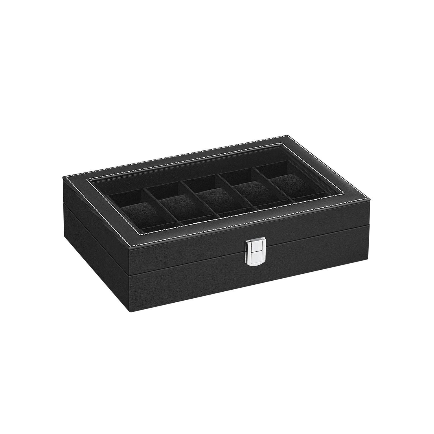 Watch Case Organizer - 6 Or 12 Slot - Large Glass Lid