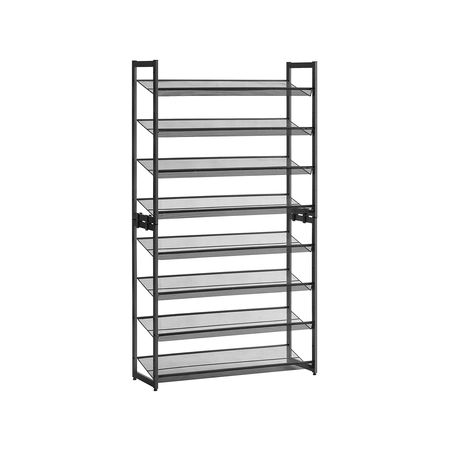Shoe Organizer - 8 Tier Metal Rack - Large Capacity Storage