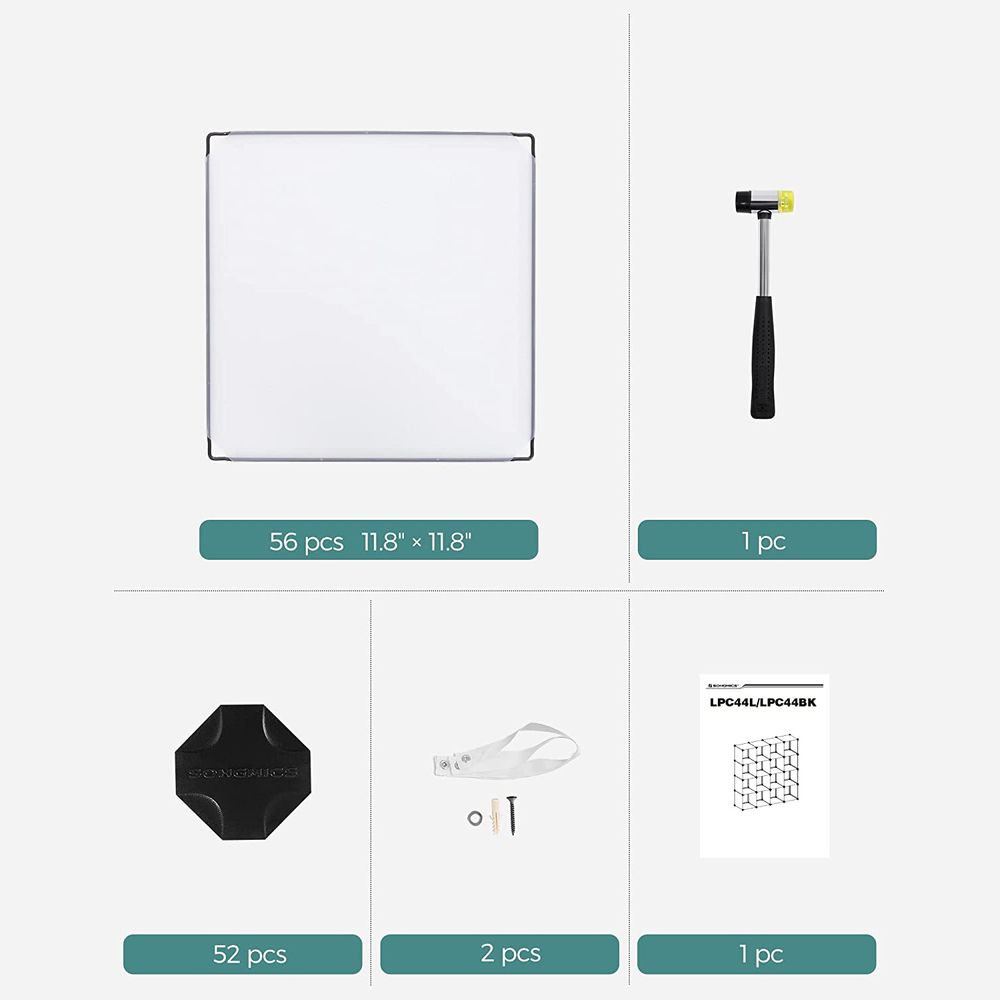 Cube Storage Organizer - Modular Plastic - Set Of 16 Cubes