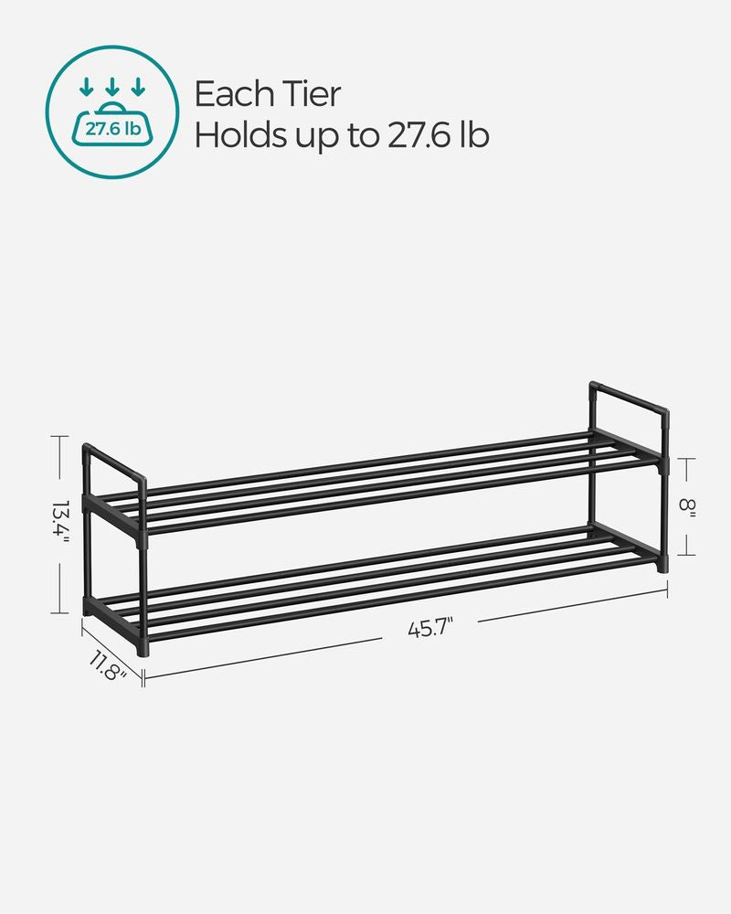 Metal Shoe Rack – Multi Tier Storage – Entryway & Closet Organizer