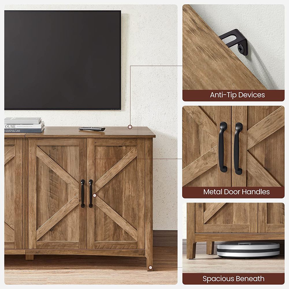 Buffet Storage Cabinet - Farmhouse Style - Adjustable Shelves