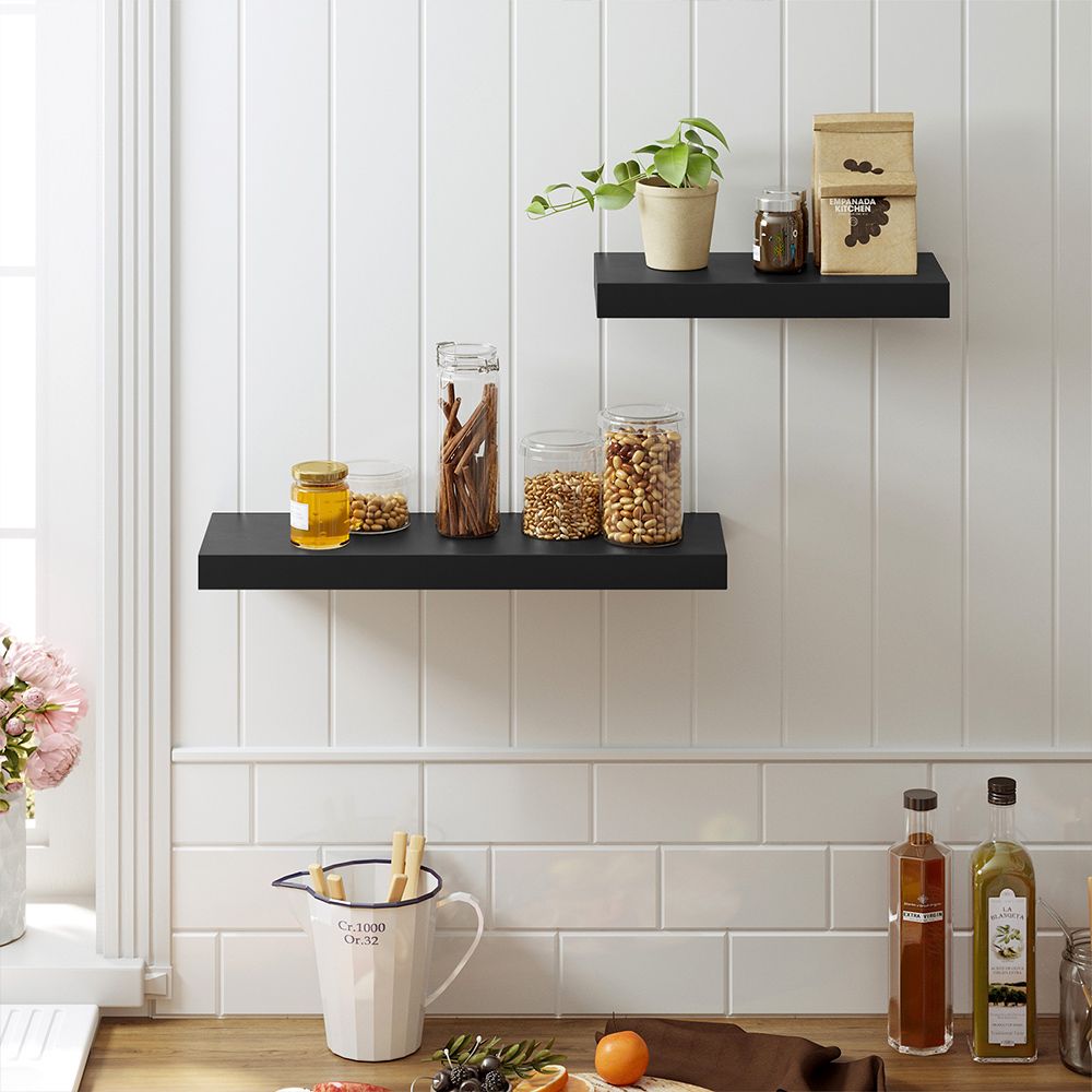Floating Wall Shelf – Vintage Rustic Design – Wooden Display Shelf