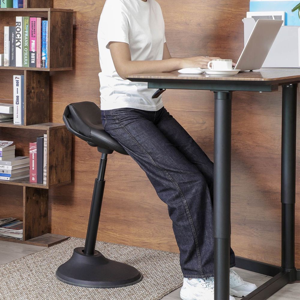 Ergonomic Standing Desk Chair - Height Adjustable Sit Stand Stool