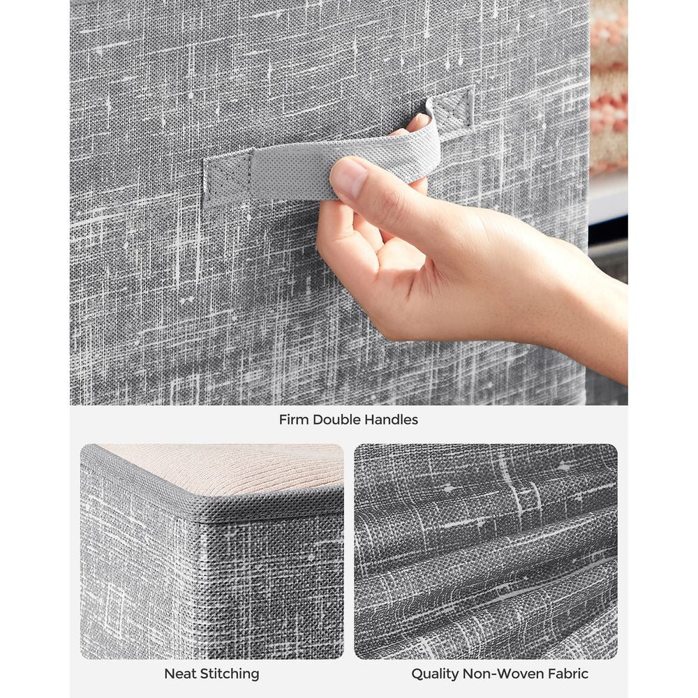 Storage Cubes - Non Woven Fabric - Double Handles - Set Of 6
