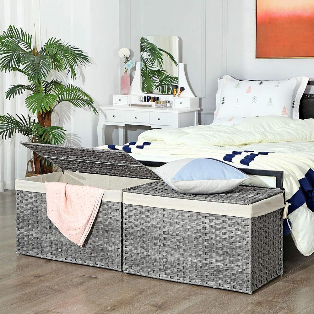 Storage Basket With Lid - 42.3 Gallon 160L - Large Capacity