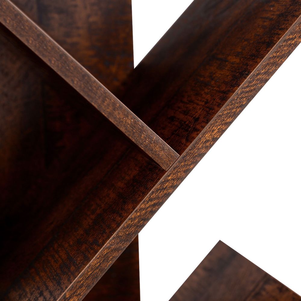 Bookshelf - 9 Tier Tree - Space Saving Corner Bookcase